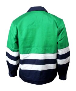 Anti Insects Jacket in Green with Navy Color back