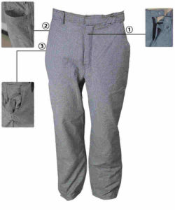 Серый клетчатый анти-статические брюки 2
